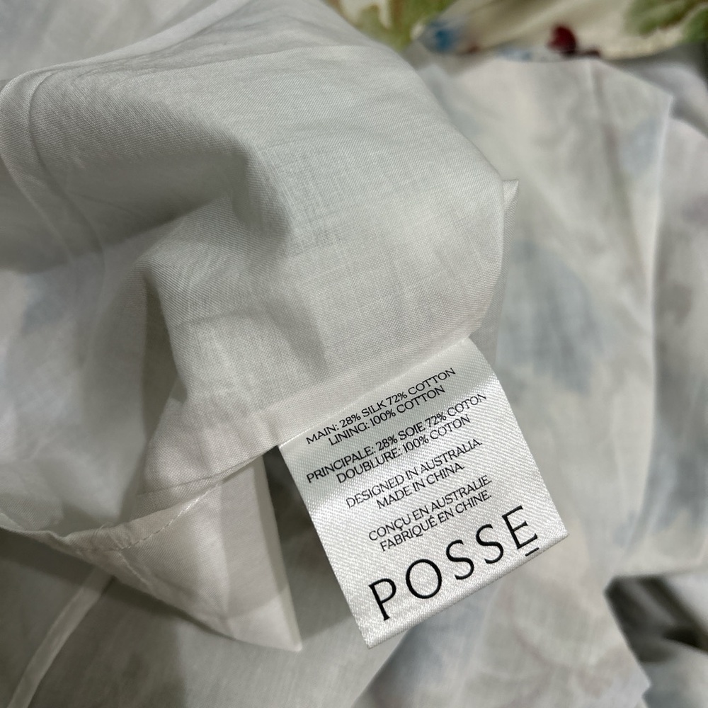 Posse Raquel floral cotton silk dress - Picture 8 of 10